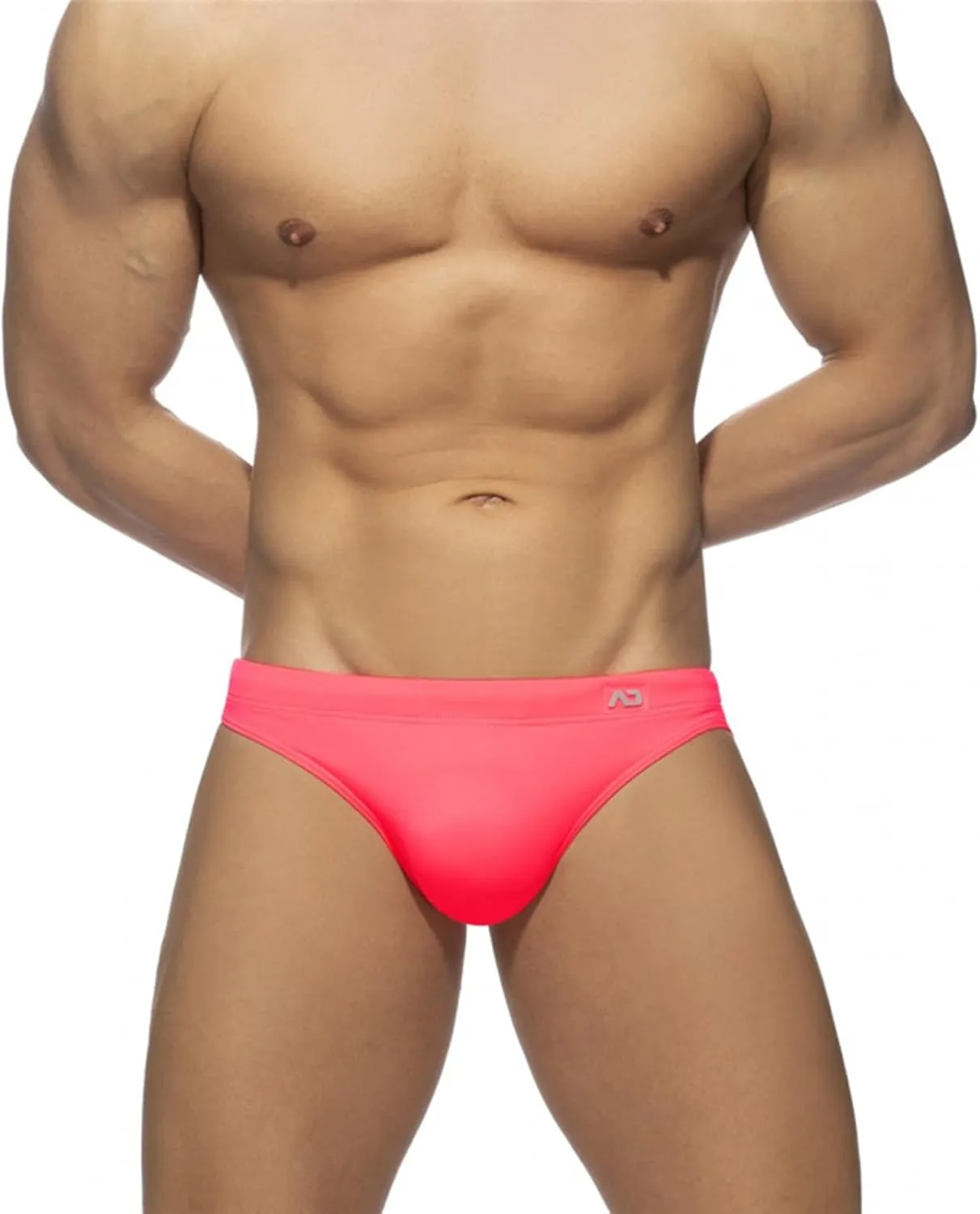 Mens Swim Briefs Sexy Bikini Swimwear Quick Dry Drawstring Retro Swimsuit with Pad