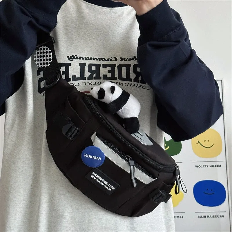 Men's Tooling Style Fashion Large Capacity Versatile Men's Chest Bags