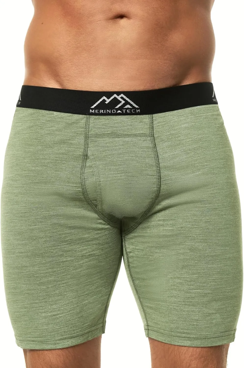 Merino.tech Merino Wool Boxer Briefs Men - Merino Wool Underwear Breathable Dry Fit Comfy Sports Base Layer for Men