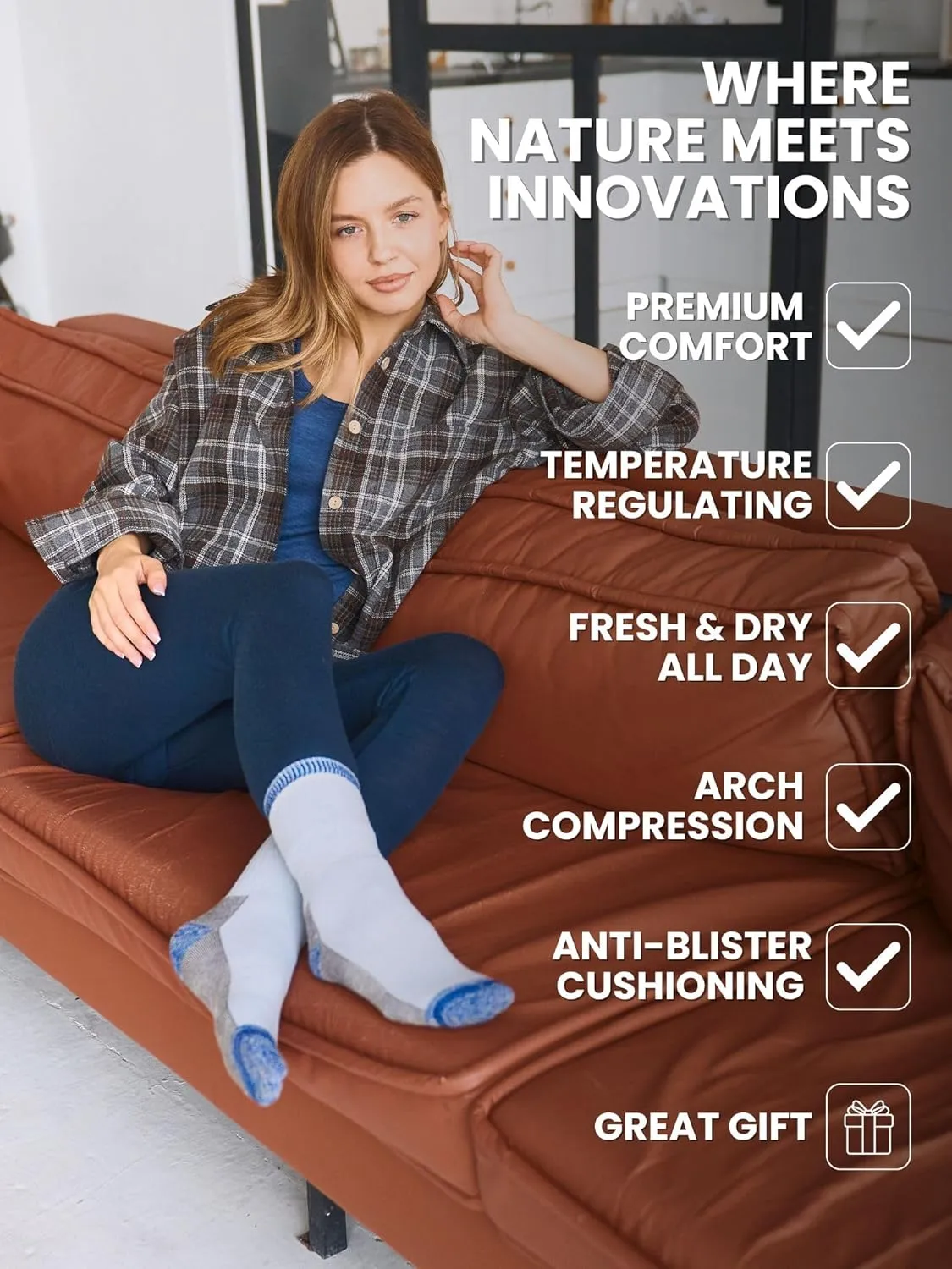 Merino.tech Thin Merino Wool Socks for Women and Men - Merino Wool Running Socks Quarter Style