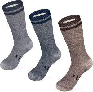 MERIWOOL Merino Wool Hiking Socks for Men and Women – 3 Pairs Midweight Cushioned – Warm n Breathable