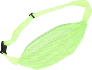 Mesh Fanny Pack, Nylon Breathable Mesh Crossbody Bag Beach Fanny Pack with Lightweight for Outdoor Sports (Fluorescent Green)