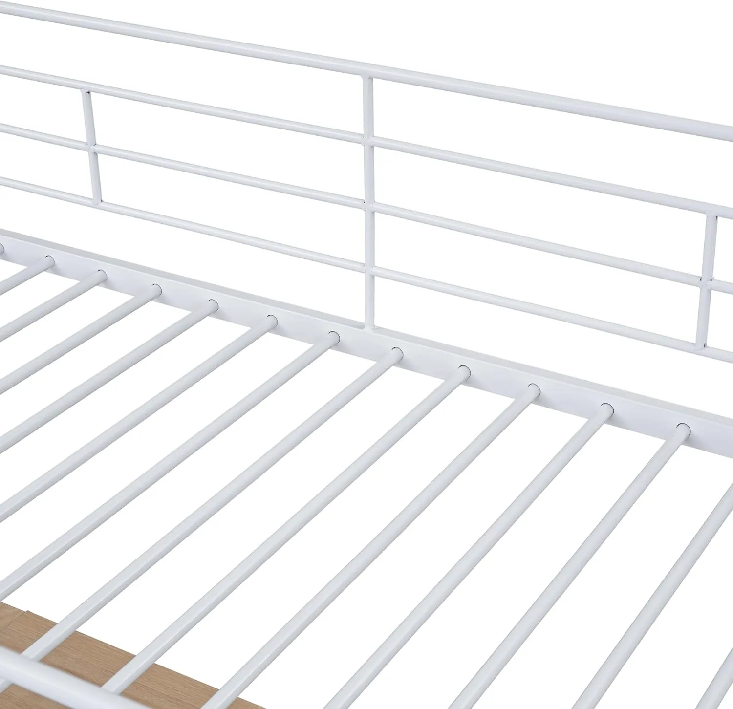 Metal Twin Size Loft Bed with L-Shaped Desk,Heavy Duty Loft Bed Frame with 3 Tier Shelves for Kids Teens Adults,Twin Size, Space Saving,White