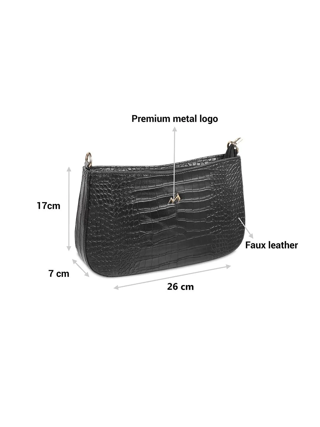 Metro Animal Textured Swagger Handheld Bag
