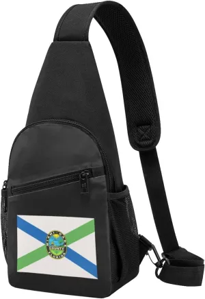 Miami-Dade County Florida Unisex Chest Bag Lightweight Crossbody Shoulder Bag Travel Pocket