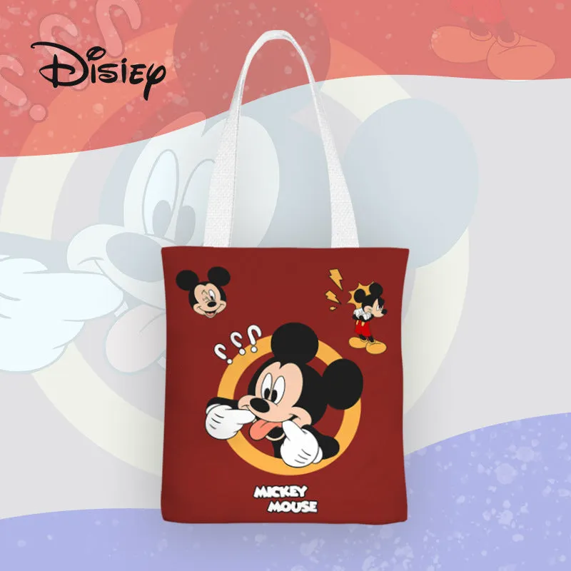 Mickey Cartoon Anime Canvas Female Single Shoulder Bags