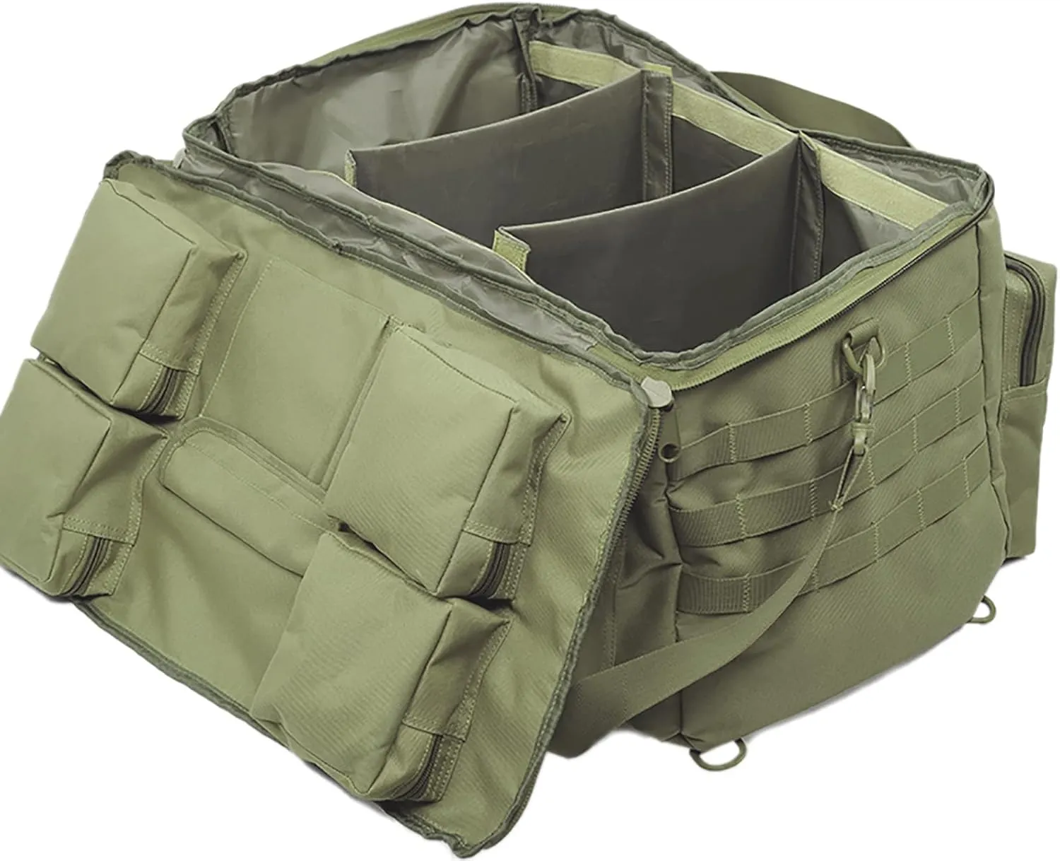 Military Duffel Bag for Men Travel Sports Gym Bag Backpack 50L Large Capacity Multi-Functional Assault Pack (Army Green)