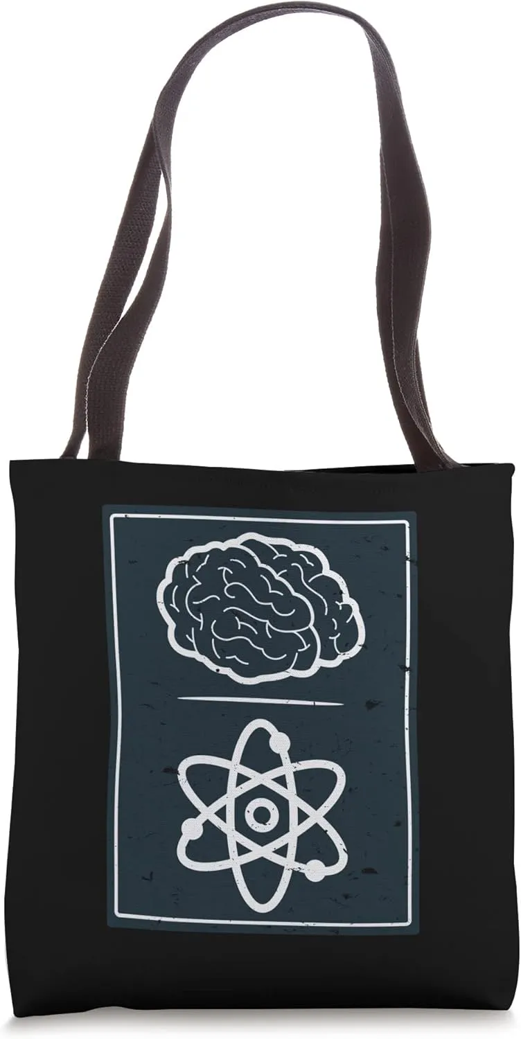 Mind Over Matter Phrenology Atoms Psychology Student Tote Bag