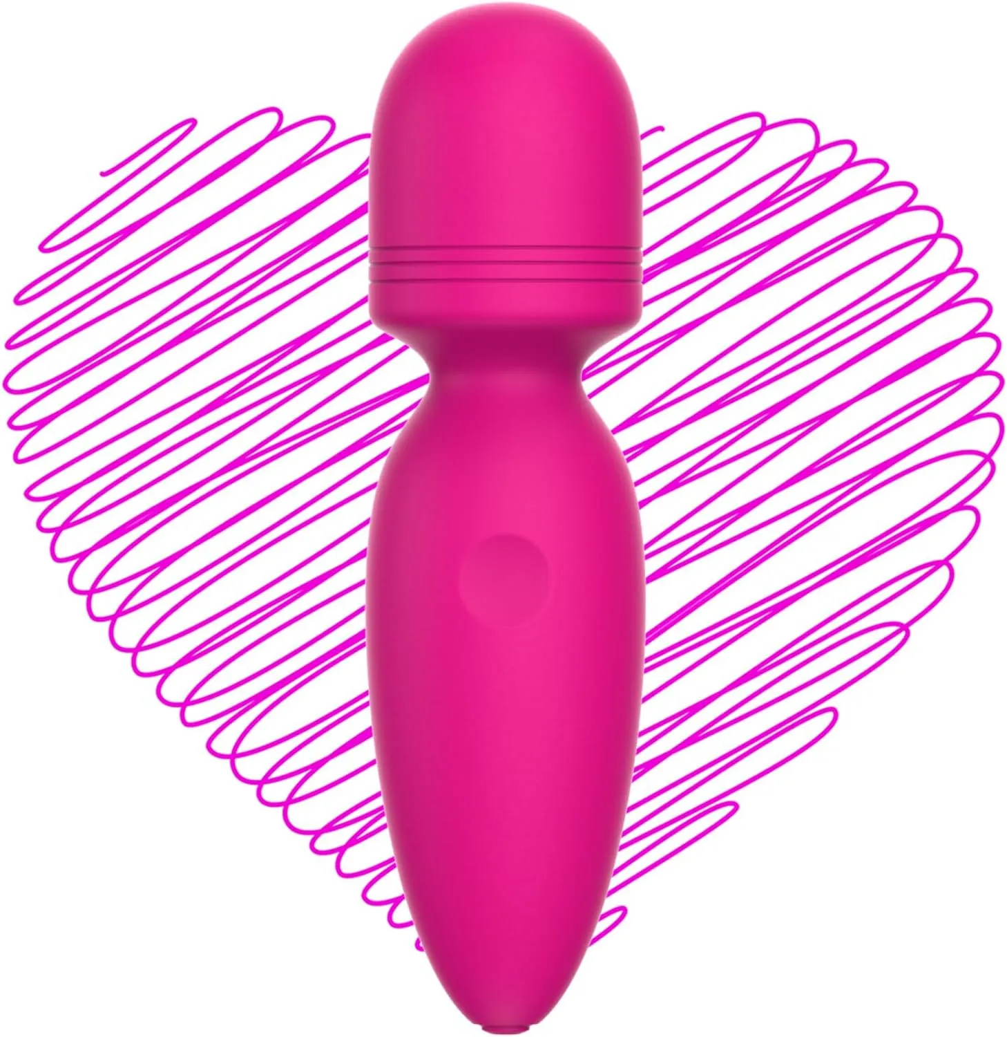 Mini Massager,Small Cordless Handheld Massager with 10 Quiet Vibration Modes, Personal Handheld Rechargeable Massager for Neck Shoulder Back Body [4.35 * 1.18 inches]