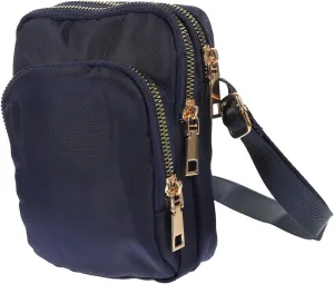 Mobile Phone Bag Women's Nylon Crossbody Shoulder Bag Purple Leisure Bag Pocketbooks for Women Crossbody