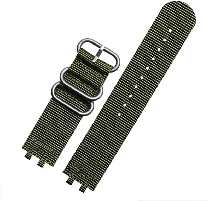 Modified Replacement Watchband Bracelet Fit for Casio G-Shock 3459 GMW-B5000 Black/Blue/Orange/Army Green/Khaki Nylon Strap Acce(Military Green sk)