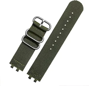 Modified Replacement Watchband Bracelet Fit for Casio G-Shock 3459 GMW-B5000 Black/Blue/Orange/Army Green/Khaki Nylon Strap Acce(Military Green sk)