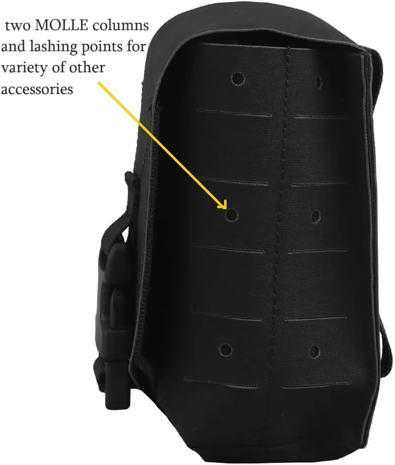 Molle Large Multifunctional Sub Pouch, Tactical 5.56 Magazine Pouch Radio Storage Bag 2 in 1 for Duty Belt Vest