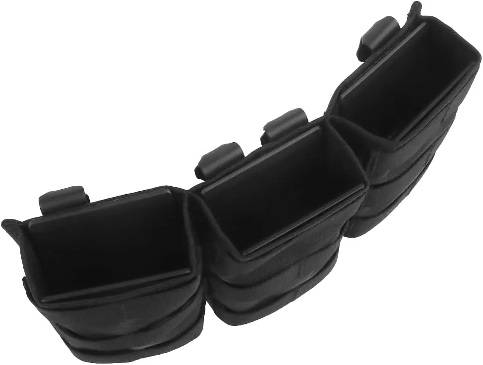 MOLLE Triple 7.62mm Magazine Pouch, Mag Carrier Holder Pocket Storage for Tactical