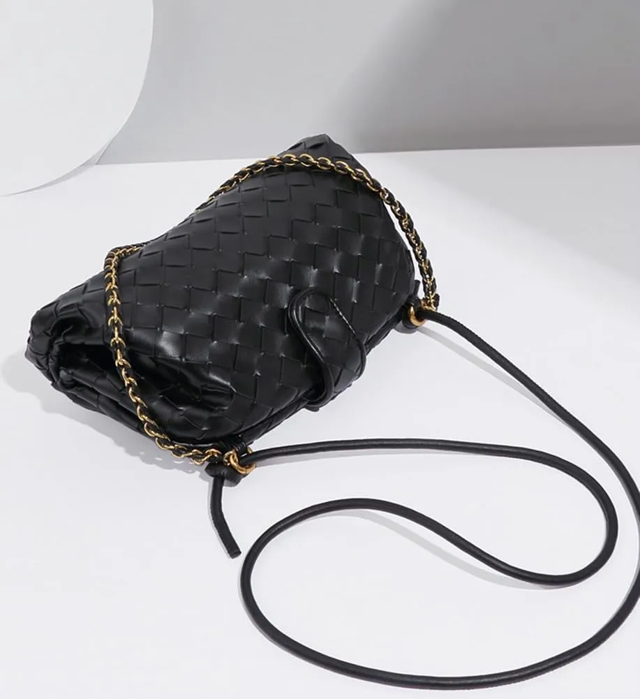 Molodo Woven Bags for Women Shoulder Bag PU Leather Handwoven Crossbody Bag Satchel Woven Purses 2025