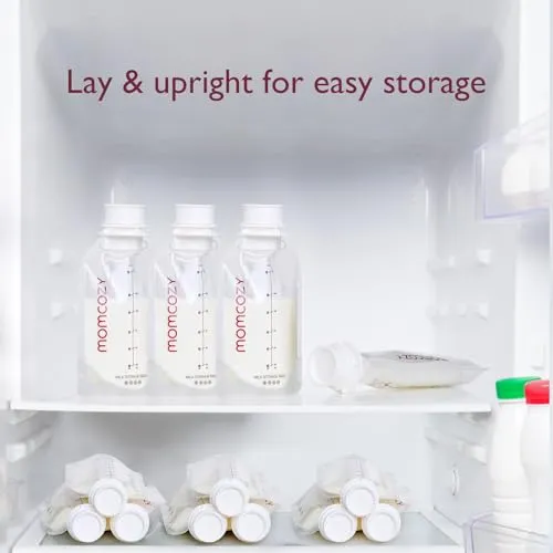 Momcozy 3-in-1 Breast Milk Storage & Feed Kit 25 Pieces, Wash-Free, Transfer-Free & BPA-Free Breastfeeding Essentials, Easy Directly Baby Feeding, 6 OZ, Portable for On-The-go
