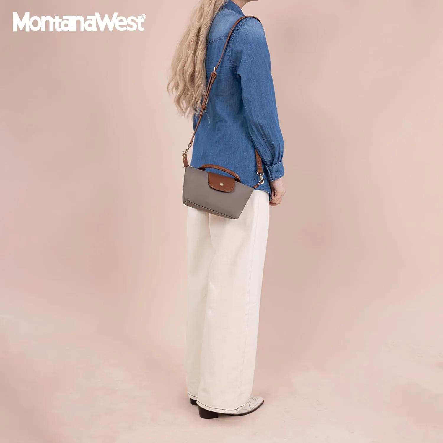 Montana West Mini Crossbody Bag for Women - Lightweight Waterproof Nylon Shoulder Handbag for Travel, Work, and Everyday Use