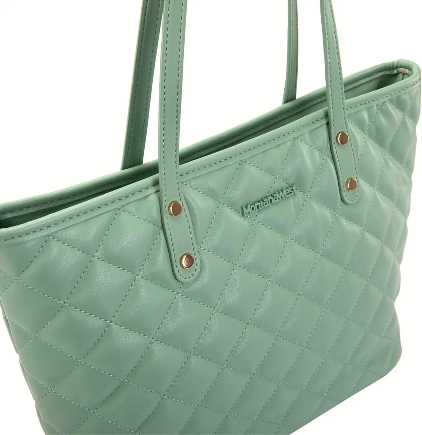 Montana West Quilted Handbag for Women Tote Purse Shoulder Bag Large Fashion Hobo Purse