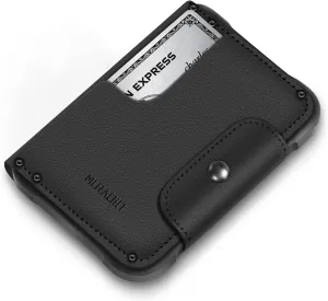 MURADIN Minimalist Slim Business Bifold Wallet for Men - Tactical Front Pocket Wallet with RFID Protection and Secure Card Holder