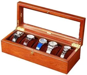 MUSUMI Solid Wood Wooden High-end Watch Box Jewelry Storage Box Storage Box Display Storage Box Fashion