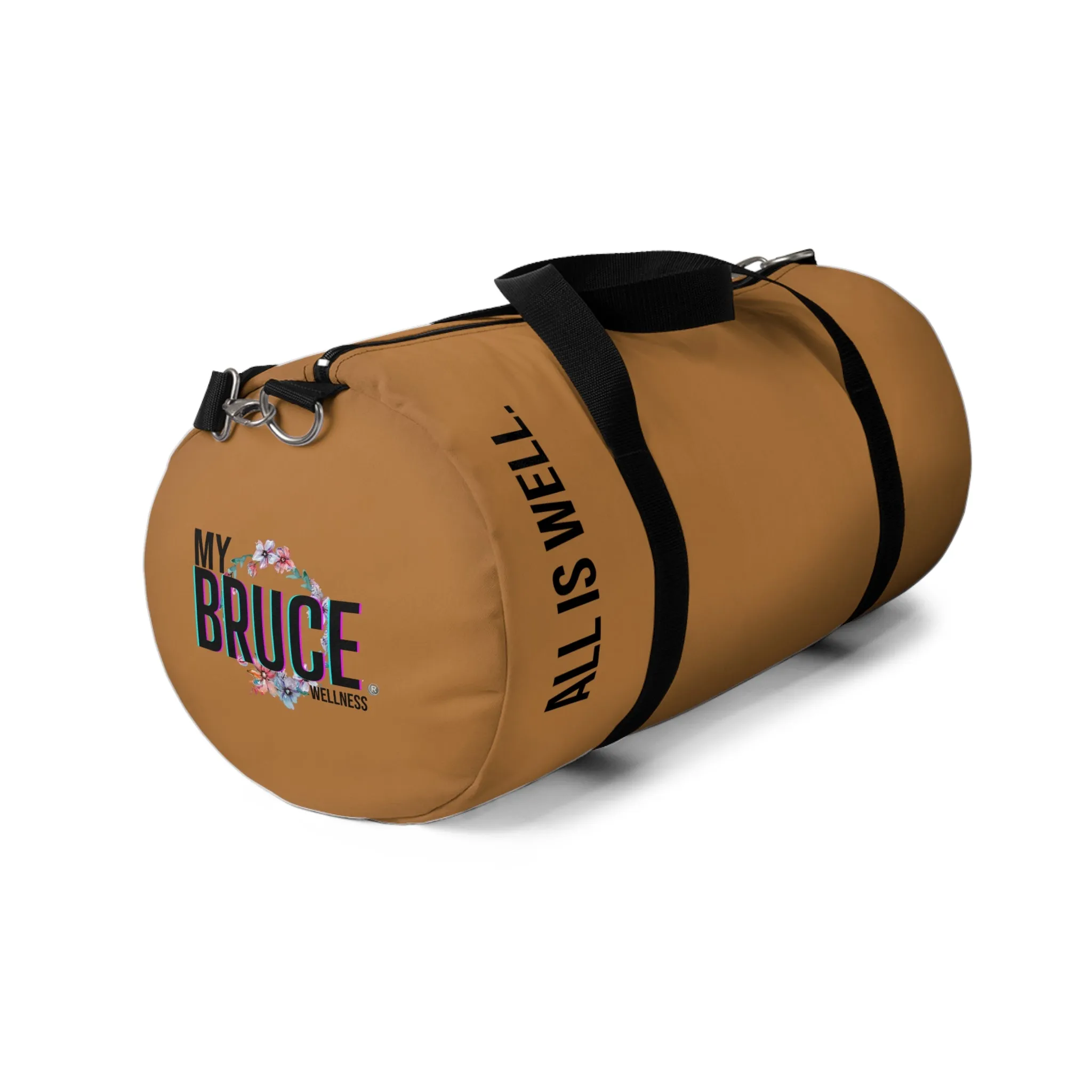 My BRUCE Wellness Tan Duffel Bag