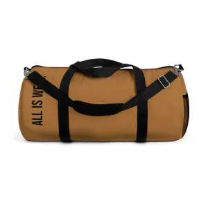 My BRUCE Wellness Tan Duffel Bag