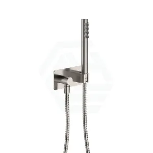 N#1(Nickel) Isabella Brushed Nickel Hand Shower with Soft Square Plate