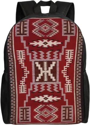 Native American Storm Minimalist Laptop Backpack – Waterproof Business Travel Bag, Breathable Design, Modern Work & Leisure