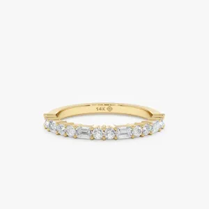 Natural Diamond Half Eternity Ring, Cora