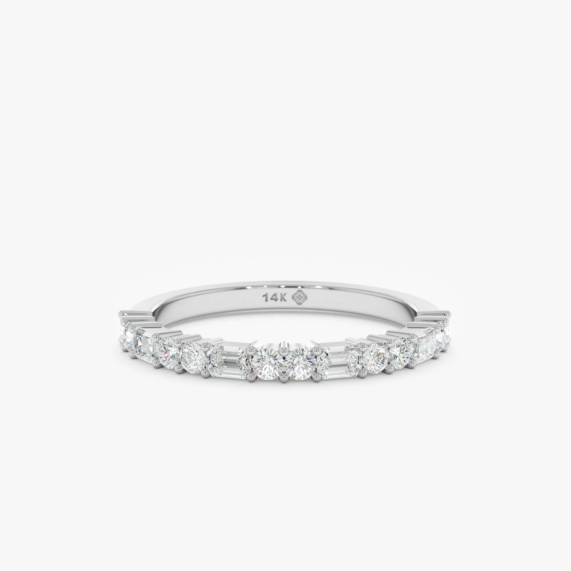 Natural Diamond Half Eternity Ring, Cora
