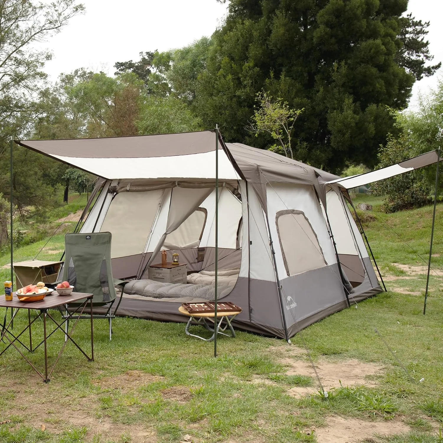 Naturehike Cape 4/6/8 Person Camping Tent, 60S Easy Setup Instant Tent Pop up Tent, Waterproof Large Tall 6/8 Person Tents for Camping, Car Camping
