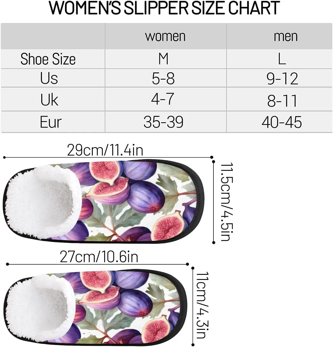 Nectarines Women's Indoor Bedroom Slippers Soft Fuzzy Slip On House Slippers for Winter Bedroom Outdoor