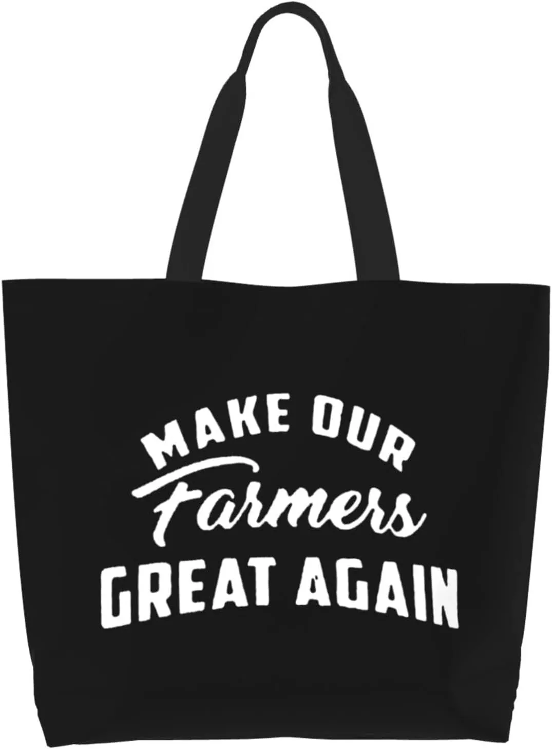 Needs Farmers Flag Make Farmers Great Again Women'S Lightweight Canvas Handbag Reusable Shopping Bag