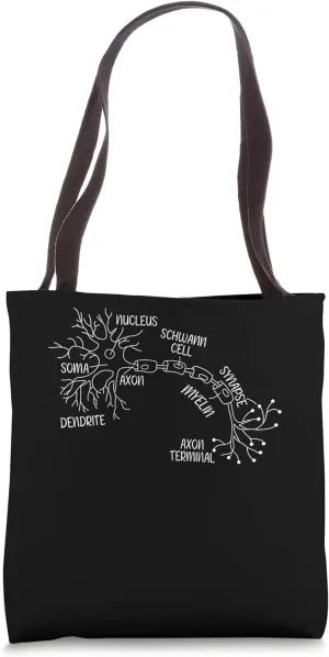 Neuron Anatomy Nervous System Neurosurgeon Nerve Anatomy Neu Tote Bag