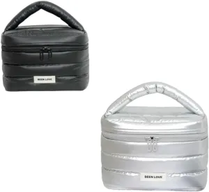 New 2025 Unisex Large Capacity Handheld Makeup Bag Waterproof Shock Resistance Travel Toilery Square Soft Cosmetics Storage Toilet Jewelry Fashion Accessories Creative For Women And Men Men