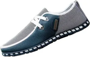 New Men's Canvas Shoes Casual Student Walking Slip on Shoes