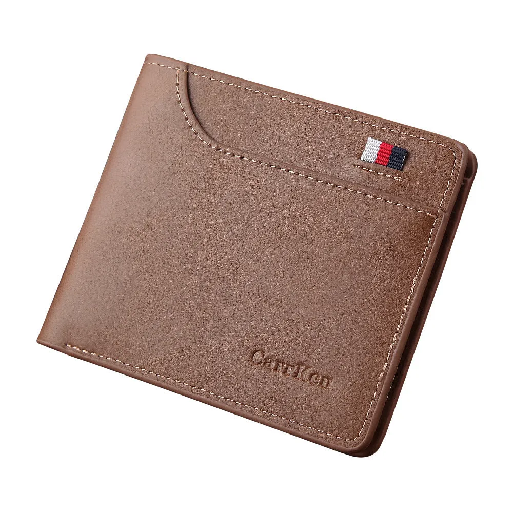 New Retro Men'S Short Wallet
