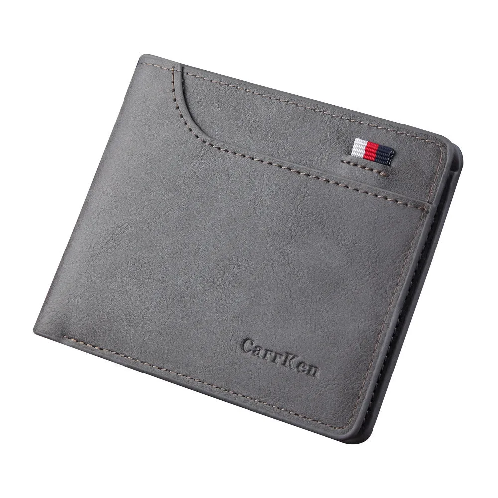 New Retro Men'S Short Wallet