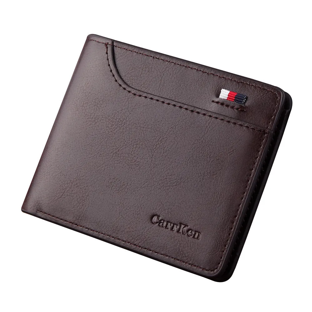 New Retro Men'S Short Wallet