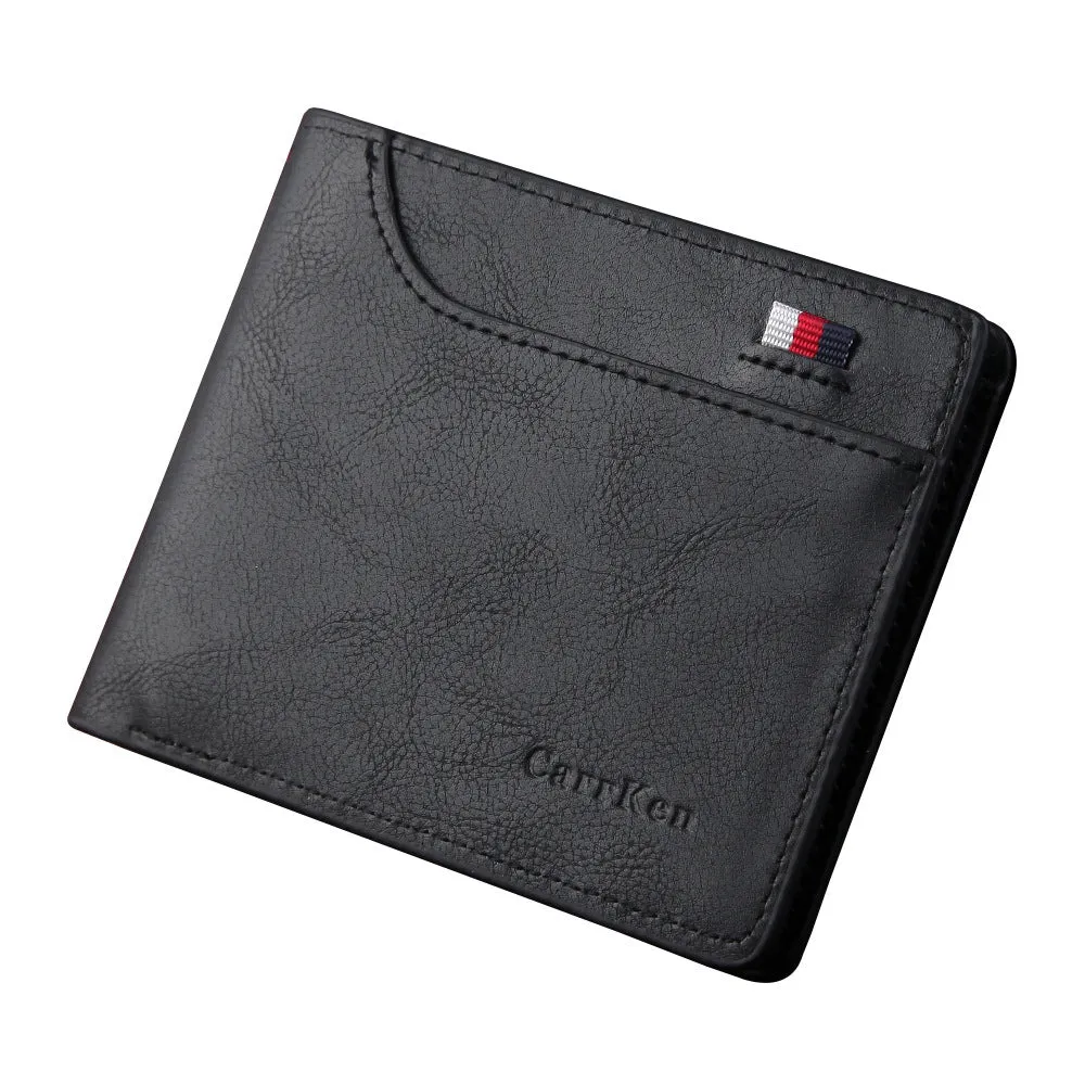 New Retro Men'S Short Wallet