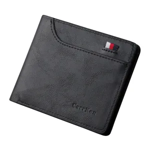 New Retro Men'S Short Wallet