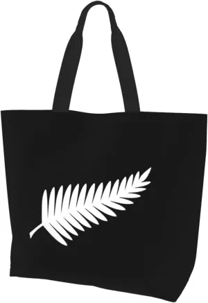 New Zealand Maori Fern Women'S Lightweight Canvas Handbag Reusable Shopping Bag