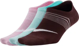 Nike Women`s Everyday Plus Lightweight Training Footie Socks 3 Packs (P(SX5277-934)/B, Medium)