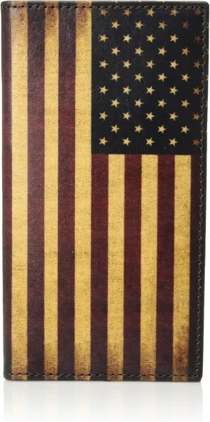 Nocona Belt Co. Unisex-Adult's Nocona Vintage Flag Rodeo Wallet, Multi/Color