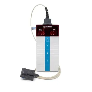 Nonin 8500 Handheld Pulse Oximeter. Includes Adult Soft SpO2 Sensor and Carry Ca