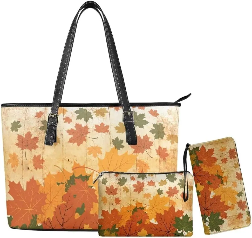 Novelty Handbag Wallet Purse for Women,Handbag Wallet Combo Personalized Hobo Bag Work Tote Bag with Wallet Set