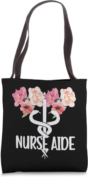 Nurse Aide Caduceus Nursing Assistant Aide Appreciation Tote Bag