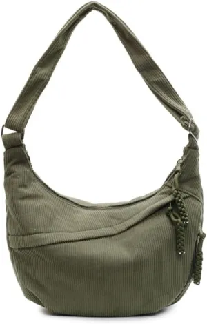 Nylon Crescent Crossbody Bag for Women Shoulder Tote Handbag Casual Sling Bag Dumpling Purse Bag for Outdoor Travel