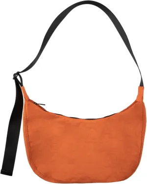 Nylon Crescent Shoulder Bag for Women Men,Crossbody Bag with Adjustable Strap&Dual Interior Zip Pocket