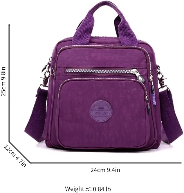 Nylon Crossbody Bag for Women Fashion Shoulder Bag Purse with Adjustable Strap